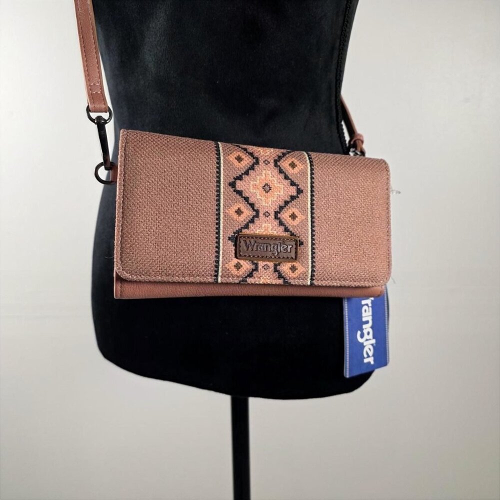 Wrangler NWT Crossbody Wallet 8 inch by Montana West
